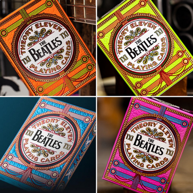 The Beatles (Pink) Playing Cards by theory11
